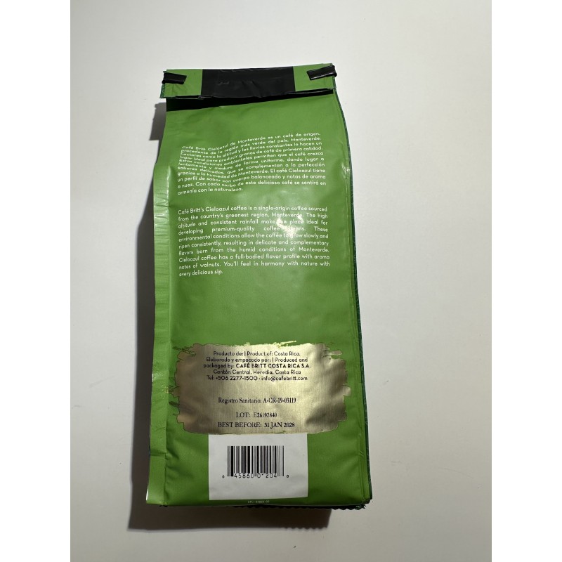 Café Britt Monteverde pupiņu kafija 300g